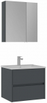Vannitoa m&ouml;&ouml;bli komplekt Kalune Design Side, matt antratsiit v., 45 cm x 65 cm x 52 cm