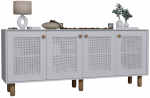 Konsoollaud Kalune Design Bohemian, valge v., 40 cm x 180 cm x 75 cm
