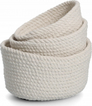Korvide komplekt, esemete hoidmiseks Zeller, valge v., 24 x 16 x 12 cm