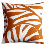 Dekoratiivne padi Savanna, valge v./oranž v., 45 cm x 45 cm