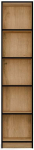 Raamaturiiul R40, artisan oak, 182 cm x 40 cm x 30 cm