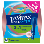 H&uuml;gieenilised tampoonid Tampax Pearl Compak, Super, 20 tk