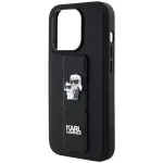 Telefoni &uuml;mbris Karl Lagerfeld Karl & Choupette KLHCP13LGSAKCPK Gripstand Saffiano, must v.