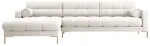 Nurgadiivan Cosmopolitan Design Bali Neve 02, kuld v./helebeež, vasak, 185 x 293 cm x 75 cm