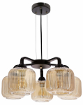 Valgusti lagi Candellux Lighting Campana 35-48233, E27, 5 x 60 W, merevaigu-kollane v. / must v.