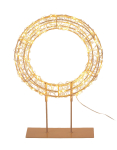 Dekoratsioon LED-valgustusega, 53.5 cm, kuldne v./pruunikas v.