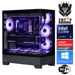 Statsionaarne arvuti Intop RM92804 Intel Ultra 5 245KF, DDR5 64 GB, SSD+HDD 1 TB 2 TB, AMD Radeon RX 9060 XT 16 GB GDDR6, Windows 11 Pro