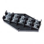 &Uuml;hendusplokk Elektroplast, 5 x 16 mm&sup2;, must