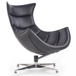 Tugitool Luxor, must v., 86 cm x 36 cm x 84 cm