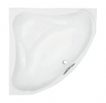 Vann, nurgaga Besco Ewa, 134 cm x 134 cm x 57.5 cm, nurga-, valge v.