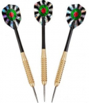 Noolem&auml;ngu tarvikud, nooled Harrows Pro Brass Medium 21g, must v., 3 tk