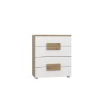 Kummut Domoletti Arkina, tamm v./valge v., 94.9 cm x 41.3 cm x 80.4 cm