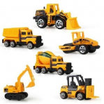 Ehituss&otilde;idukid RoGer Construction Machinery Set, must v./kollane v.