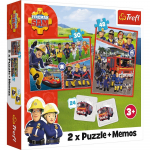Pusle 2in1 Trefl Fireman Sam Team 93334, 20.5 cm x 27.5 cm, 78 tk, mitmev&auml;rviline