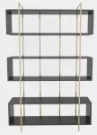 P&otilde;randariiul Kalune Design Bruti 875ZNA4509, antratsiit v./kuld v., 180 cm x 29.6 cm x 120 cm