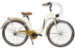 Jalgratas linna- Azimut Vintage 3-Speed, 26 ", 17'' raam, kreemjasvalge/pruun