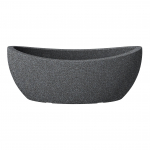 Lillepott Scheurich Schwarz-Granit 55371, plastik, 58 cm x 24 cm, &Oslash; 58 cm, tumehall v.