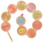 Loendamise m&auml;ng Wood&Joy Syntax, 3 cm, mitmev&auml;rviline, 6 tk