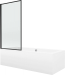 Vann seinaga, teisaldatav Mexen Cube, 80 cm x 180 cm x 40 cm, ristk&uuml;lik, valge