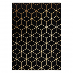 Vaip sise Mark Mosse Hexagon 2, kuldne v./must v., 220 cm x 160 cm