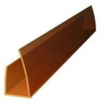 Pol&uuml;karbonaadist otsaprofiil PC-U 8-10 mm, 210 cm