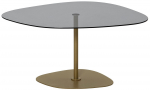Kohvilaud Kalune Design Soho, kuld v./tumehall v., 85 cm x 67 cm x 40 cm