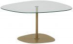 Kohvilaud Kalune Design Soho, l&auml;bipaistev v./kuldne v., 85 cm x 67 cm x 40 cm