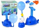 &Otilde;hupallide t&auml;itmise komplekt &uuml;mmargune Lean Toys Dolphin, sinine v./mitmev&auml;rviline