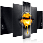 Reproduktsioon Artgeist Gold Lips KR33, 100 cm x 50 cm