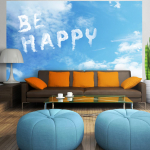 Fototapeet Artgeist Be Happy 4XLNEW010339, 280 cm x 280 cm