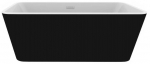 Vann, teisaldatav Besco Evita Black&White Matt, 160 cm x 80 cm x 58 cm, ristk&uuml;lik, valge/must