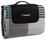 Matkamatt Trizard 21077, valge v./hall v./helesinine v., 200 x 200 cm