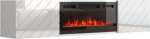 TV-laud Cama Meble Luxe, valge v./must v./l&auml;ikiv valge, 182.6 cm x 34.5 cm x 37.5 cm