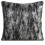 Dekoratiivpadjap&uuml;&uuml;r Elise, h&otilde;be/must, 45 cm x 45 cm
