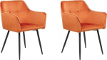 Toolide komplekt Beliani Jasmin, matt, oranž v., 49 cm x 60 cm x 91 cm, 2 tk