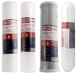 Filtrikassettide komplekt ro (p&ouml;&ouml;rdosmoosi) s&uuml;steemide jaoks Haushalt, 10", 1 mikron