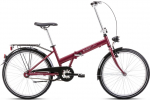 Jalgratas kokkuklapitavad Romet Jubilat, 24 ", 15" raam, bordoo
