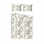 Voodipesukomplekt Domoletti Percale Palm Poetry, roheline v., 50 x 70 cm, 200 x 220 cm, 3 tk