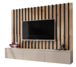 Sektsioonkapp ASM Verti 2, pruun v./beež v., 18 cm x 35 cm x 148 cm