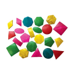 Loovkomplekt, kookosp&auml;hkli koored, geomeetrilised kujundid, mitmev&auml;rviline