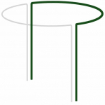 Taimetugi Bradas TYRP44085, 40 cm, 85 cm, metall, roheline