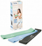 Vastupidavuslintide komplekt Spokey Flex Set, 50 cm x 5 cm, must v.