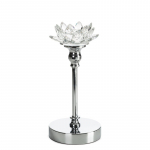 K&uuml;&uuml;nlahoidja Dalia, kristall/metall, &Oslash; 12 cm, 19 cm, l&auml;bipaistev v.
