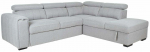Nurgadiivan - voodi Home4you Odelia-2 RC, hall v., parem, 256 x 218 cm x 99 cm