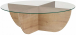 Kohvilaud Nordure Liya, oak, 90 cm x 90 cm x 30 cm