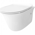 WC-pott, seinapealne Rea Lucio Rimless, kaanega, 360 mm x 485 mm