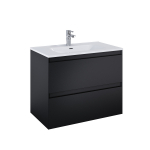 Valamualune vannitoa kapp Elita Split 80 2DR, matt must v., 45.8 cm x 80 cm x 63.5 cm