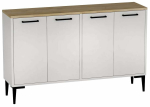 Konsoollaud Kalune Design Frezya, valge v./sapphire v., 29.6 cm x 120 cm x 75 cm