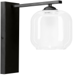 Valgusti seinale Candellux Lighting Estima 21-58041, E27, 1 x 40 W, l&auml;bipaistev v. / must v.