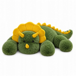 Pehme m&auml;nguasi dinosaurus Lean Toys 32911, kollane v./roheline v., 60 cm